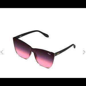 Quay Australia Come Thru Black and Pink Gradient Sunglasses